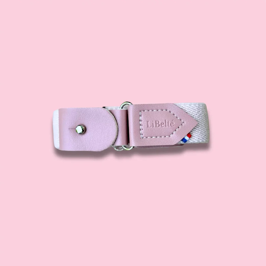 Ceinture sans boucle rose pour enfant