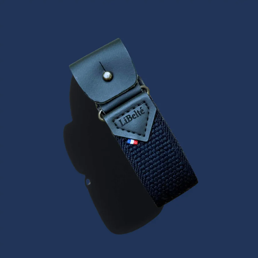 Ceinture sans boucle marine