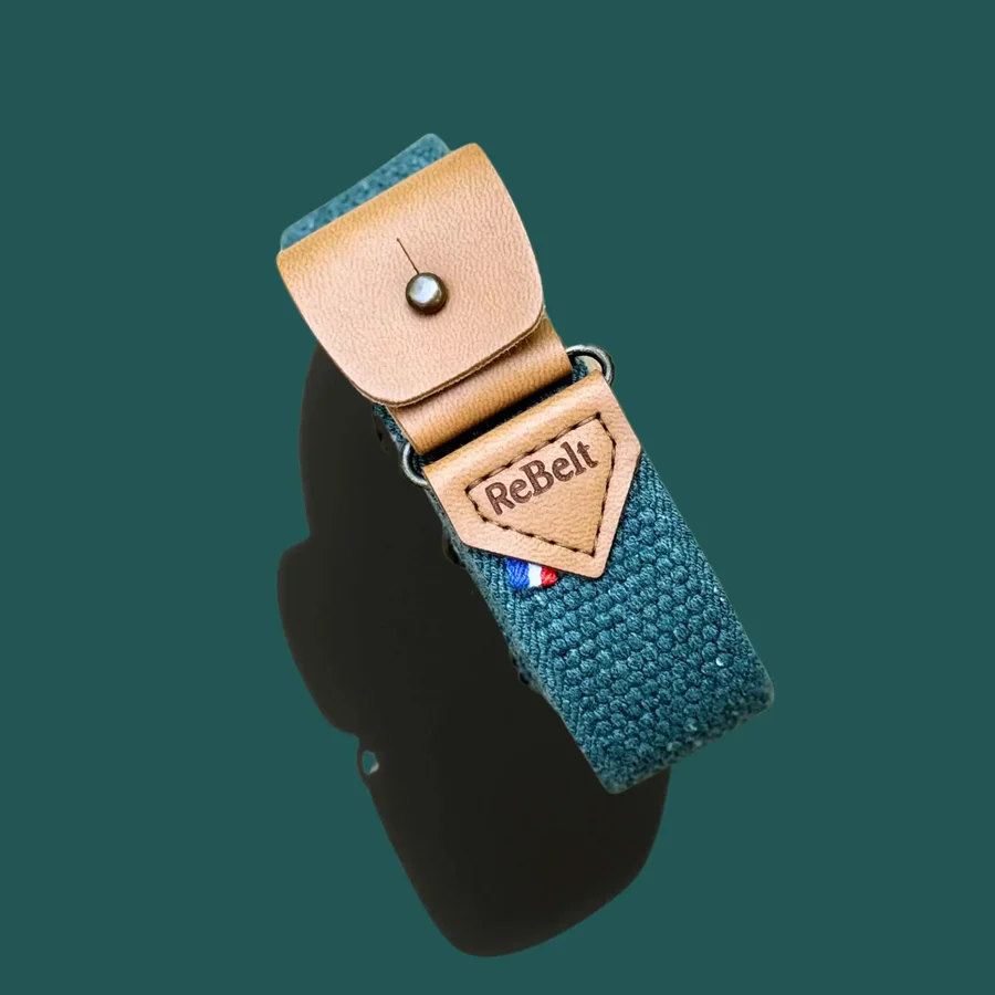Ceinture sans boucle verte